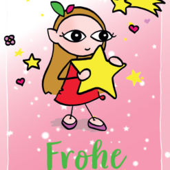 BaBlümchen® Postkarte - Frohe Weihnachten BaBlümchen