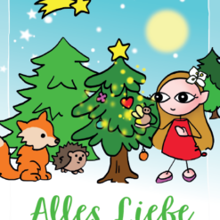 BaBlümchen® Postkarte - Frohe Weihnachten Liebe