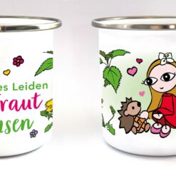 BaBlümchen® Emaille Tasse Kraut