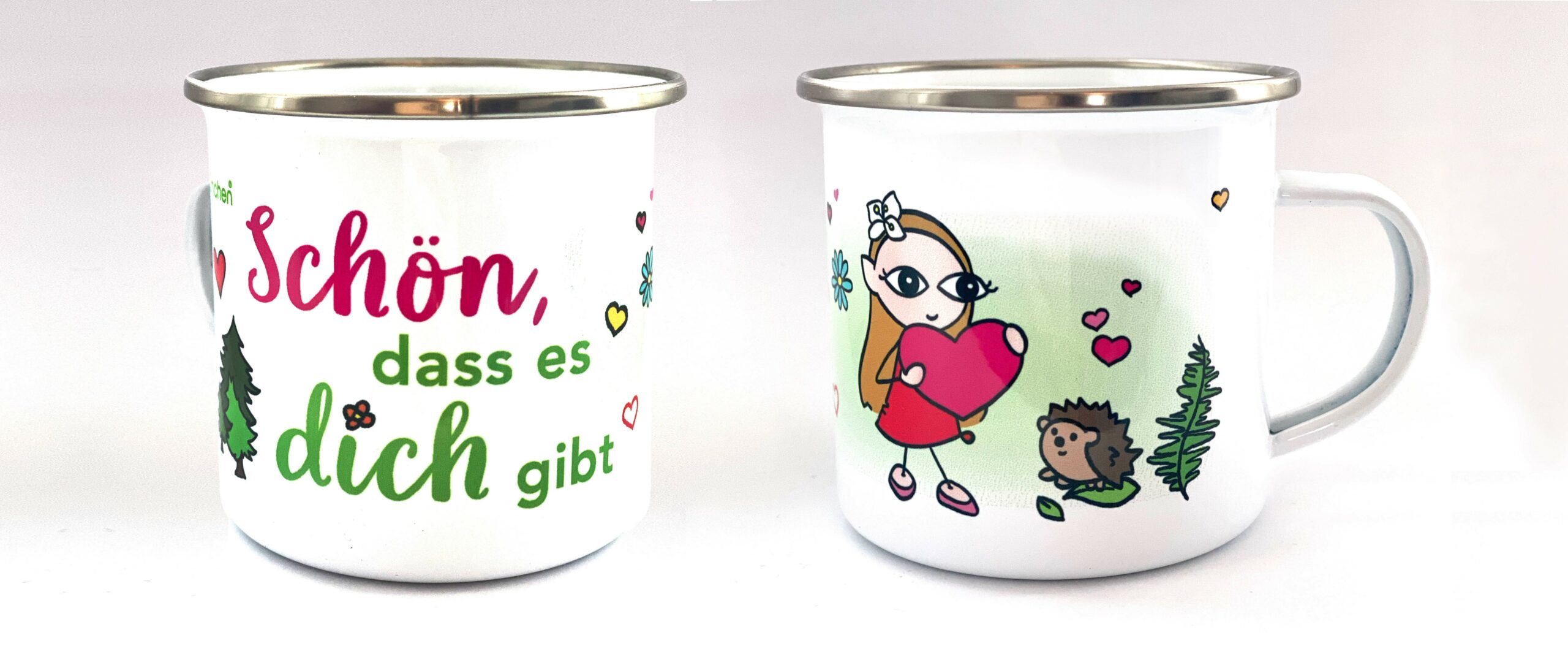 BaBlümchen® Emaille Tasse Schön gibt BaBlümchen® Emaille Tasse Schön gibt