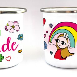 BaBlümchen® Emaille Tasse voll Freude