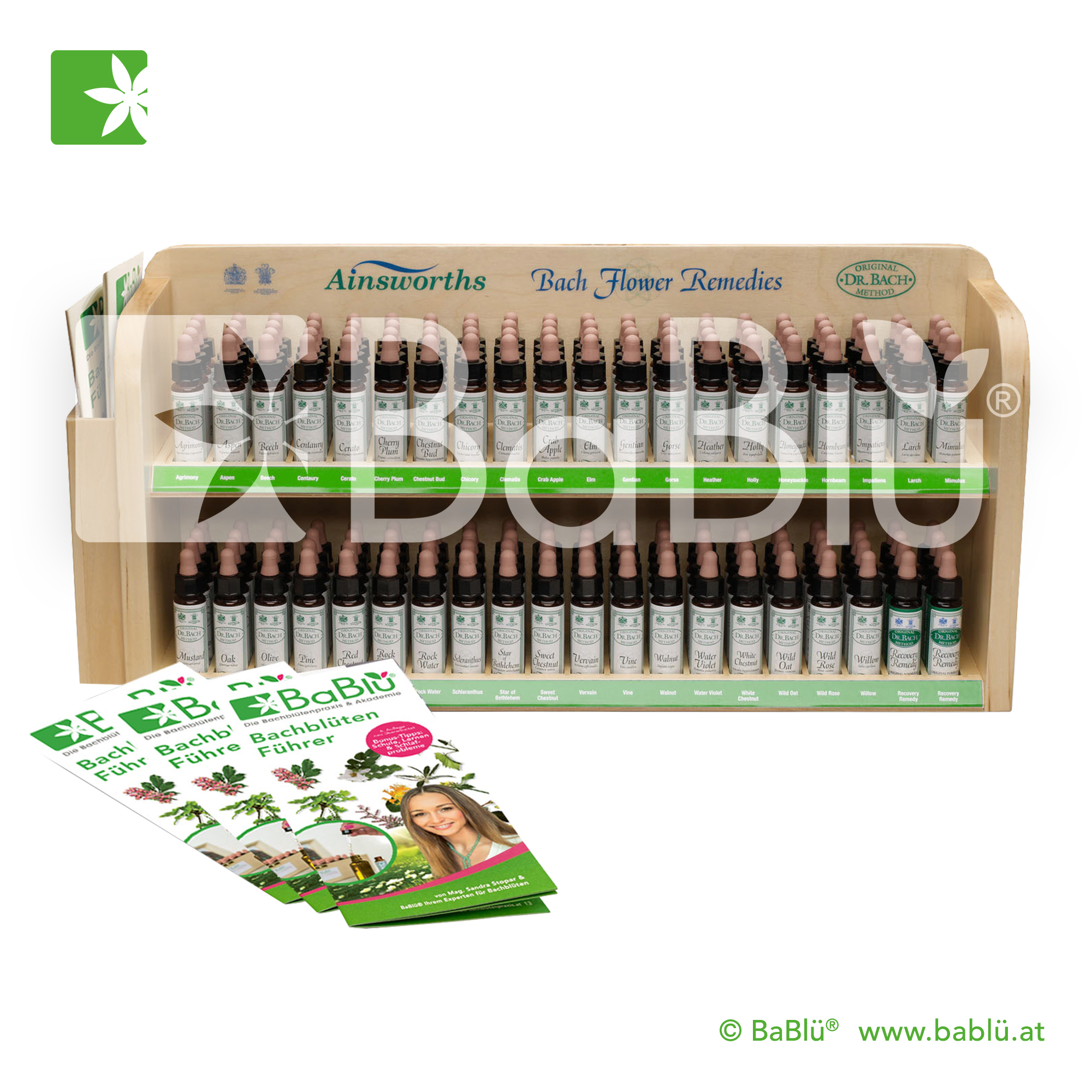 BaBlü® Ainsworths Bach Flower Remedies Display BaBlü® Ainsworths Bach Flower Remedies Display