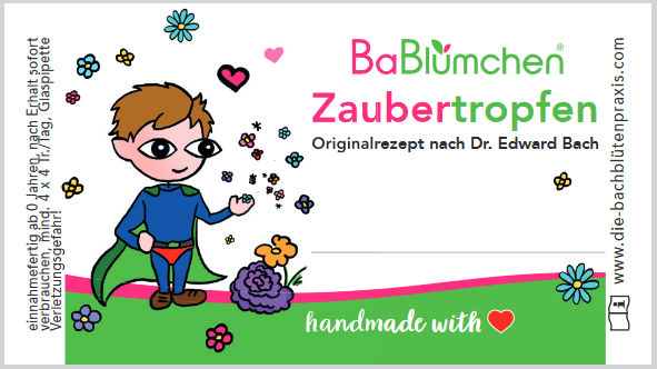 Zaubertropfen Etikett Fred für Jungs Zaubertropfen Etikett Fred für Jungs