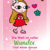 BaBlümchen® Postkarte - Die Welt ist voller Wunder. Und eines davon bist du! (Rosa)