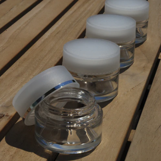 Leerbehälter Kosmetik Glastiegel - feeling