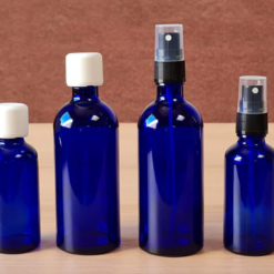 Leerbehälter Blauglasflasche DIN 18 (ohne Deckel) - feeling